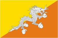 флаг Бутана